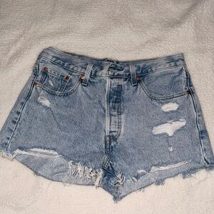 Levi’s 501 Denim Distressed Women Shorts